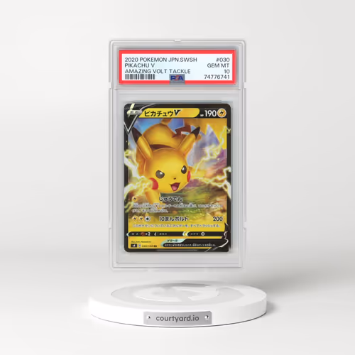 2020 Pokémon Sword & Shield Amazing Volt Tackle #030 Pikachu V - Holo (PSA 10 GEM MINT)
