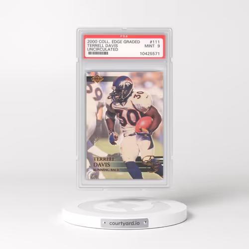 2000 Collector's Edge Graded #111 Terrell Davis - Uncirculated (PSA 9 MINT)