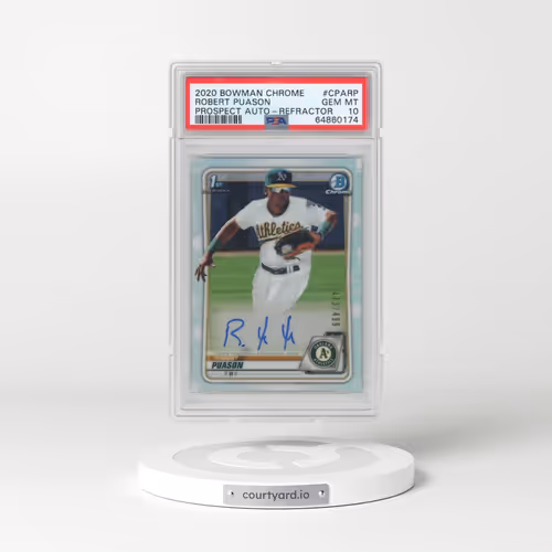 2020 Bowman Chrome Prospect Autographs #CPARP Robert Puason - Refractor (PSA 10 GEM MINT)