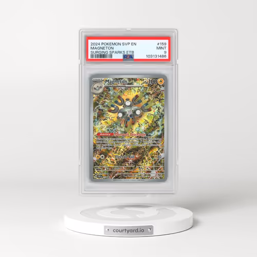 2024 Pokémon Svp EN-SV Black Star Promo #159 Magneton - Surging Sparks Elite Trainer Box (PSA 9 MINT)