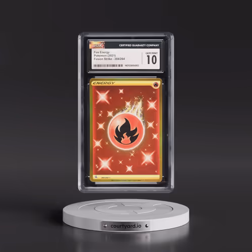 2019 Fusion Strike #284/264 Fire Energy - Secret Rare Holo (CGC 10 GEM MINT)