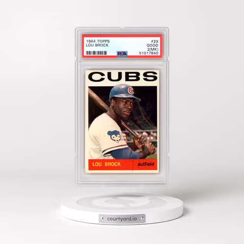 1964 Topps #29 Lou Brock (PSA 2 GOOD)