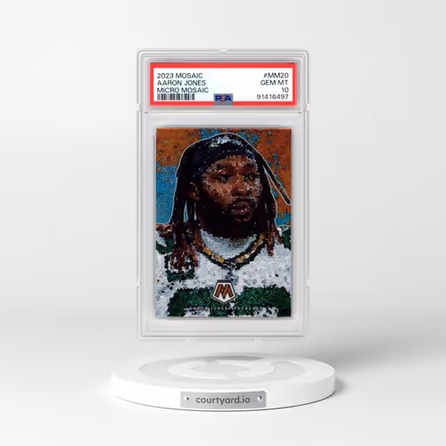 2023 Panini Mosaic Micro Mosaic #MM20 Aaron Jones (PSA 10 GEM MINT)