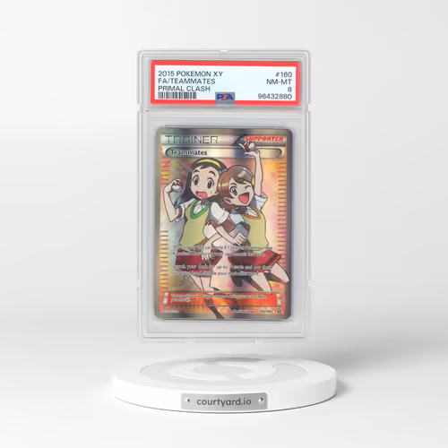 2015 Pokémon XY Primal Clash #160 Teammates - Full Art (PSA 8 NM-MT)