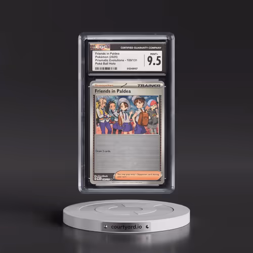 2025 Prismatic Evolutions - PRE EN #109/131 Friends in Paldea - Poké Ball Holo (CGC 9.5 MINT+)