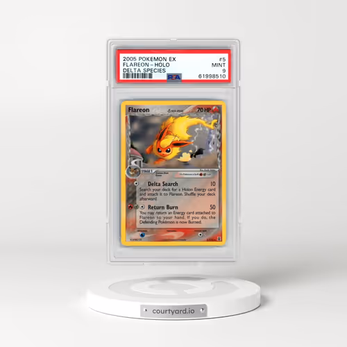 2005 Pokémon EX Delta Species #5 Flareon - Holo (PSA 9 MINT)