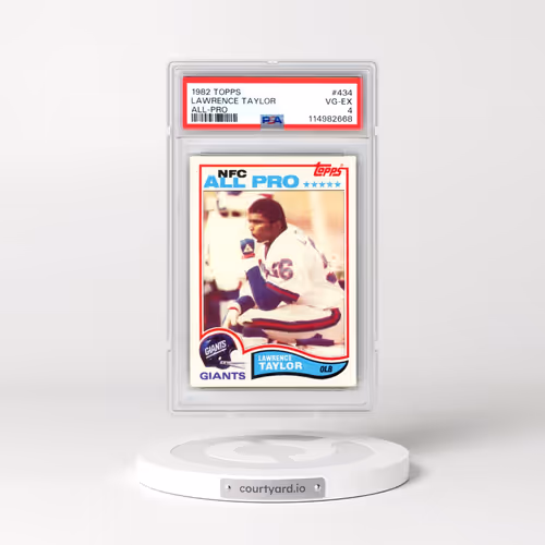 1982 Topps #434 Lawrence Taylor - All-Pro (PSA 4 VG-EX)