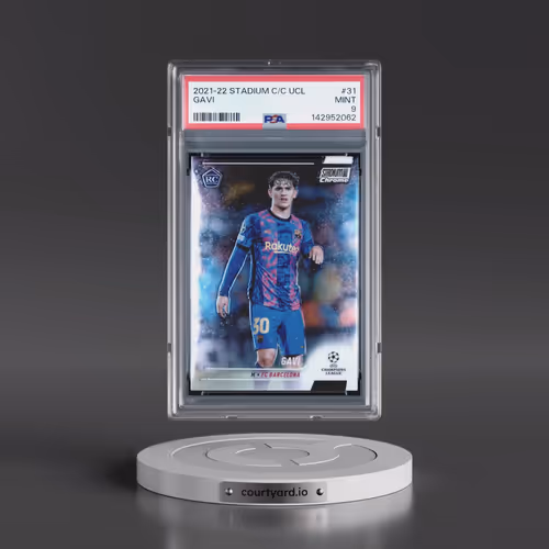 2021-22 Topps Stadium Club Chrome UEFA Champions League #31 Gavi (PSA 9 MINT)