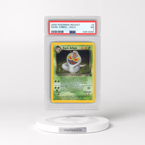 2000 Pokémon Rocket #2 Dark Arbok - Holo (PSA 7 NM)