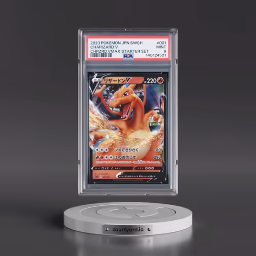 2020 Pokémon Sword & Shield Charizard Vmax Starter Set #001 Charizard V - Holo (PSA 9 MINT)