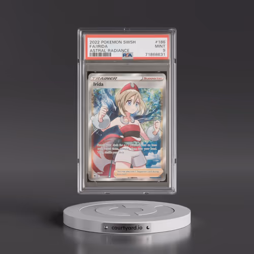 2022 Pokémon Sword & Shield Astral Radiance #186 Irida - Full Art (PSA 9 MINT)