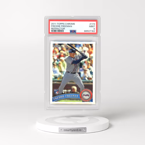 2011 Topps Chrome #173 Freddie Freeman - Refractor (PSA 9 MINT)