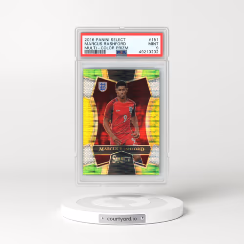 2016 Panini Select #151 Marcus Rashford - Multi-Color Prizm (PSA 9 MINT)