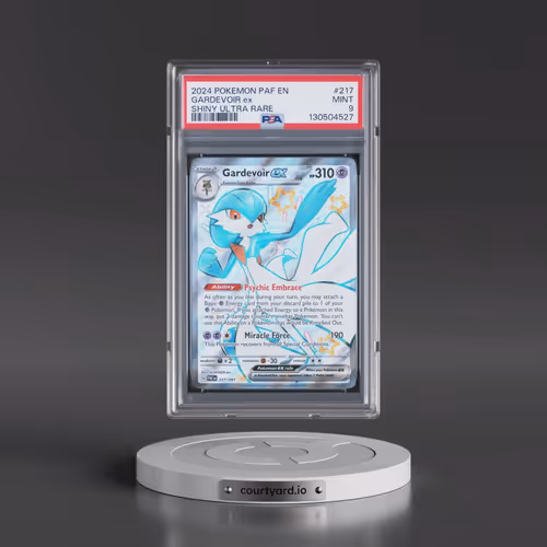 2024 Pokémon Paf EN-Paldean Fates #217 Gardevoir EX - Holo Shiny Ultra Rare (PSA 9 MINT)