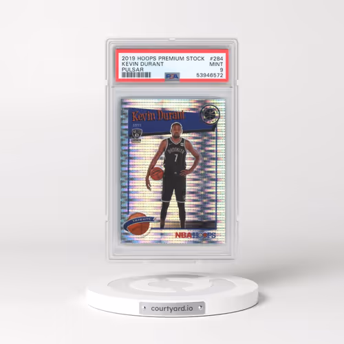 2019 Panini Hoops Premium Stock #284 Kevin Durant - Pulsar (PSA 9 MINT)