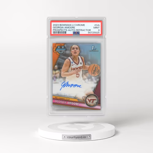 2023 Bowman University Chrome Bowman Chrome Prospects Autographs #GA Georgia Amoore - Refractor (PSA 9 MINT)