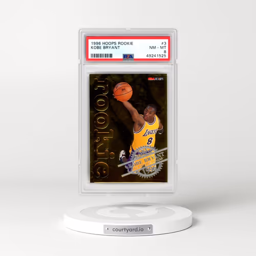 1996 Hoops Rookie #3 Kobe Bryant (PSA 8 NM-MT)