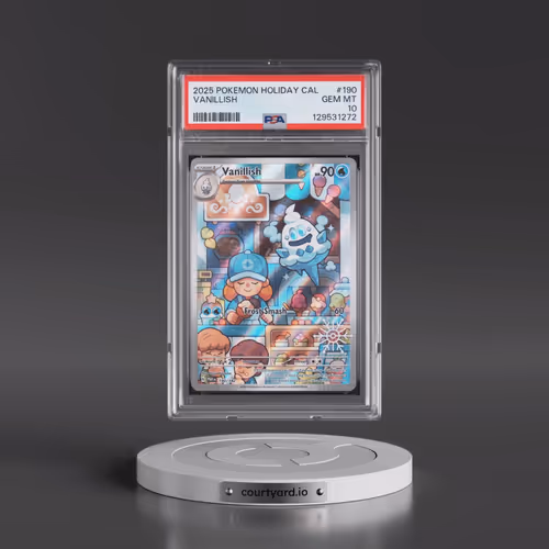 2023 Pokémon Par EN-Paradox Rift #190 Vanillish - Illustration Rare (PSA 10 GEM MINT)