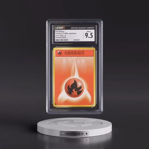 1999 Intro Pack #8 Fire Energy - Squirtle Deck (CGC 9.5 MINT+)
