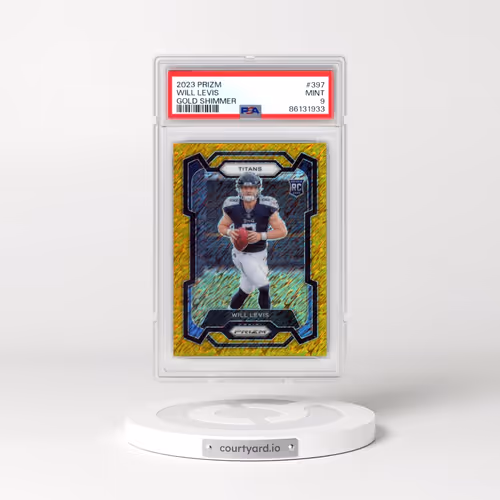 2023 Panini Prizm #397 Will Levis - Gold Shimmer (PSA 9 MINT)