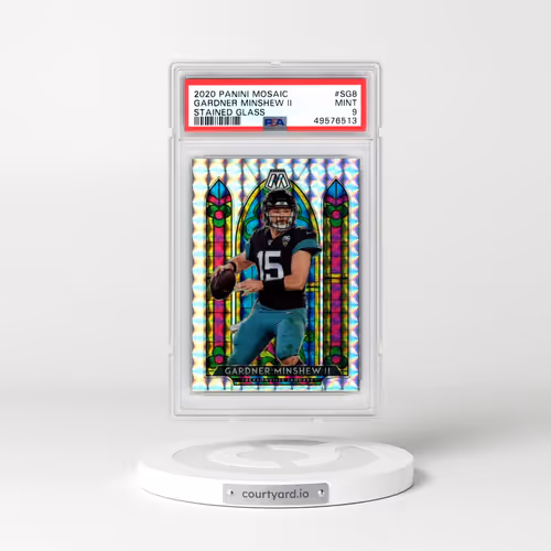 2020 Panini Mosaic Stained Glass #SG8 Gardner Minshew II (PSA 9 MINT)