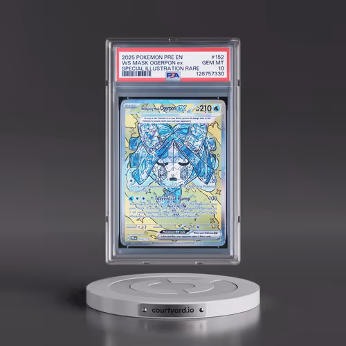2025 Pokémon Pre EN-Prismatic Evolutions #152 Wellspring Mask Ogerpon EX - Holo Special Illustration