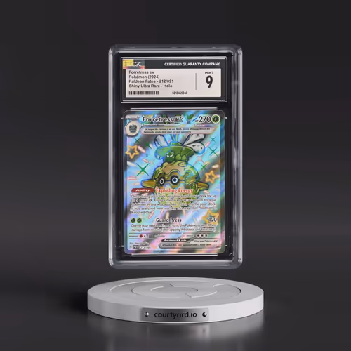 2024 Paldean Fates - PAF EN #212/091 Forretress ex - Shiny Ultra Rare Holo (CGC 9 MINT)