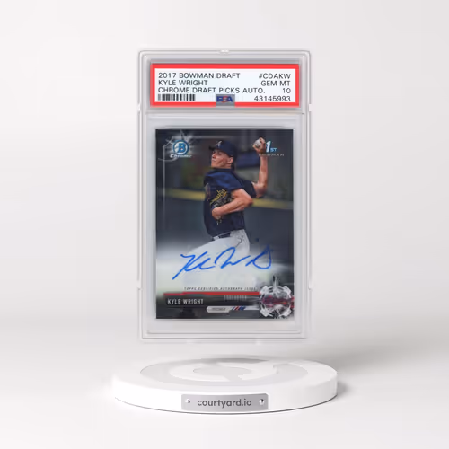 2017 Bowman Draft Chrome Draft Picks Autographs #CDAKW Kyle Wright (PSA 10 GEM MINT)
