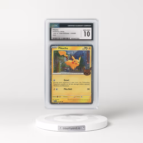 2024 Trick or Trade BOOster (2024) #018/091 Pikachu - Holo (CGC 10 GEM MINT)