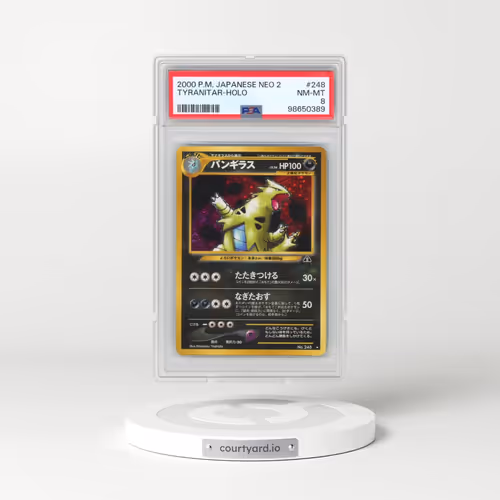 2000 Pokémon Neo 2 #248 Tyranitar - Holo (PSA 8 NM-MT)