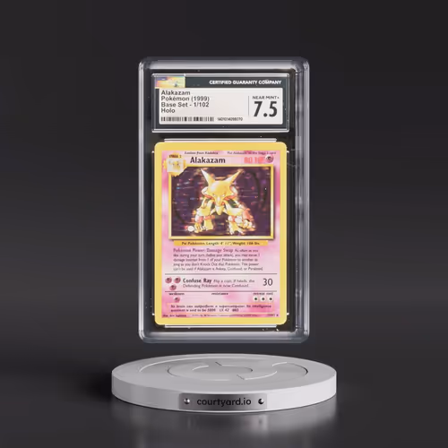 1999 Base Set #1/102 Alakazam - Holo (CGC 7.5 NM+)