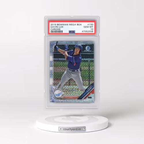 2019 Bowman Mega Box Chrome #130 Gavin Lux (PSA 10 GEM MINT)