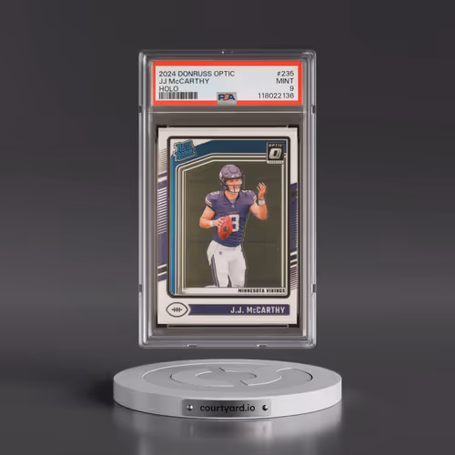 2024 Panini Donruss Optic #235 JJ McCarthy - Holo (PSA 9 MINT)