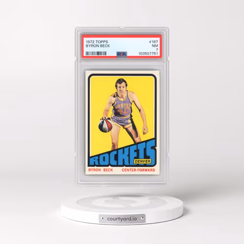 1972 Topps #187 Byron Beck (PSA 7 NM)