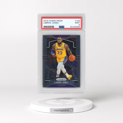 2019 Panini Prizm #129 LeBron James (PSA 9 MINT)