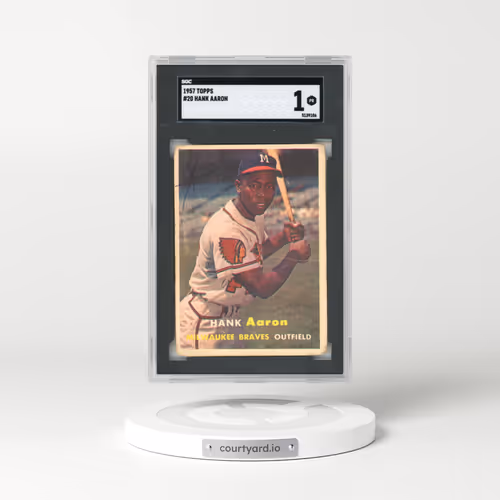 1957 Topps #20 Hank Aaron (SGC 1 PR)