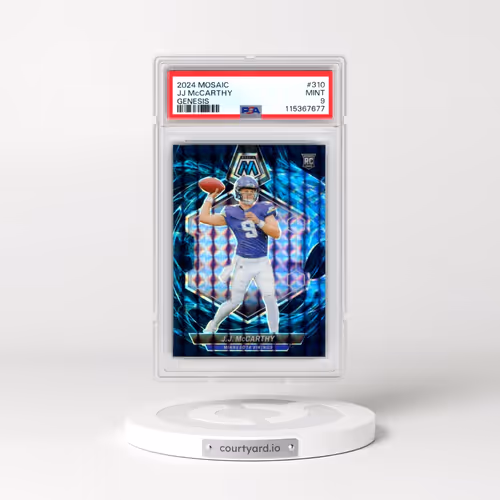 2024 Panini Mosaic #310 JJ McCarthy - Genesis (PSA 9 MINT)