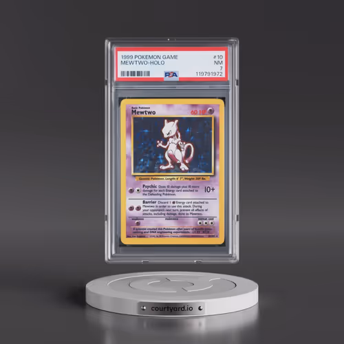 1999 Pokémon Game #10 Mewtwo - Holo (PSA 7 NM)