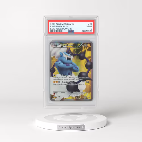 2011 Pokémon Black & White Emerging Powers #97 Thundurus - Full Art (PSA 9 MINT)
