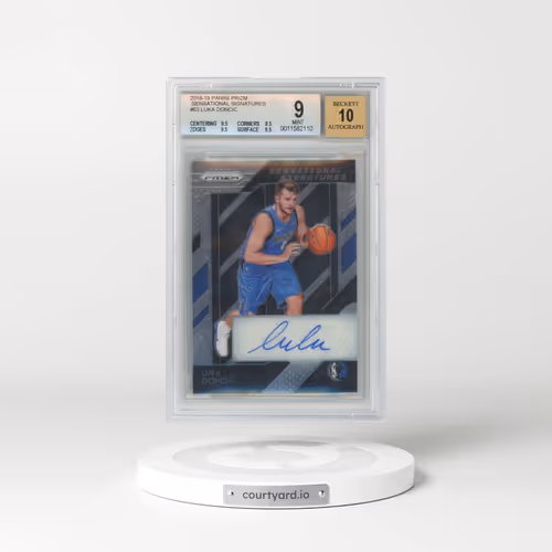 2018 Panini Prizm Sensational Signatures #SSLDC Luka Doncic (BGS 9 MINT)