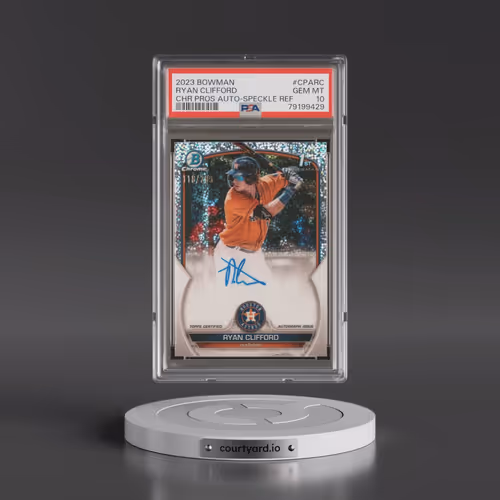 2023 Bowman Chrome Prospect Autographs #CPARC Ryan Clifford - Speckle Refractor (PSA 10 GEM MINT)
