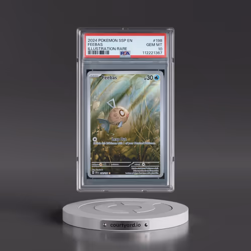 2024 Pokémon Ssp EN-Surging Sparks #198 Feebas - Illustration Rare (PSA 10 GEM MINT)