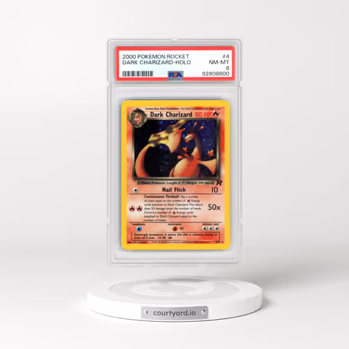 2000 Pokémon Rocket #4 Dark Charizard - Holo (PSA 8 NM-MT)