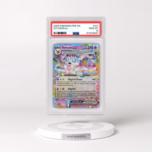 2025 Pokémon Pre EN-Prismatic Evolutions #041 Sylveon EX - Holo (PSA 10 GEM MINT)