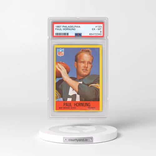 1967 Philadelphia #123 Paul Hornung (PSA 6 EX-MT)