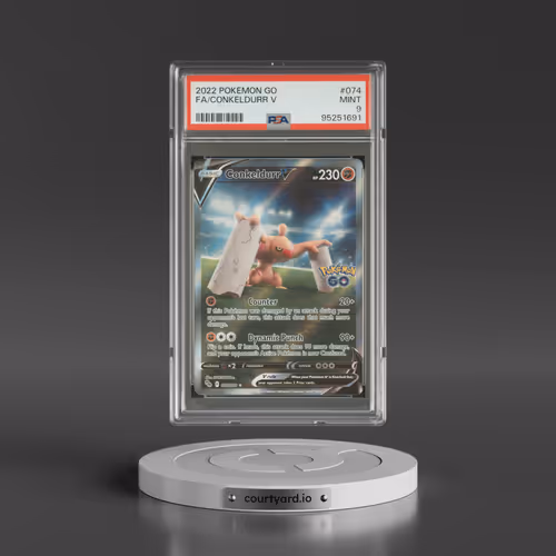 2022 Pokémon Go #074 Conkeldurr V - Holo Full Art (PSA 9 MINT)