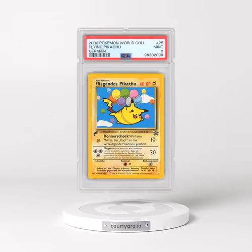 2000 Pokémon Pikachu World #25 Flying Pikachu (PSA 9 MINT)