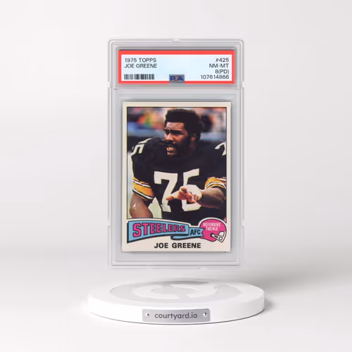 1975 Topps #425 Joe Greene (PSA 8 NM-MT)