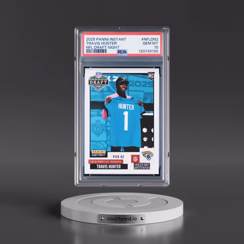 2025 Panini Instant NFL Draft Night #NFLDN2 Travis Hunter (PSA 10 GEM MINT)