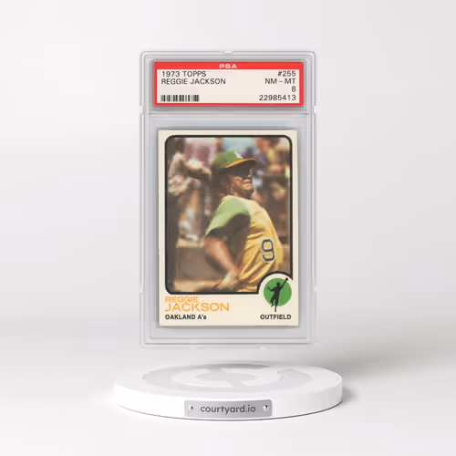 1973 Topps #255 Reggie Jackson (PSA 8 NM-MT)